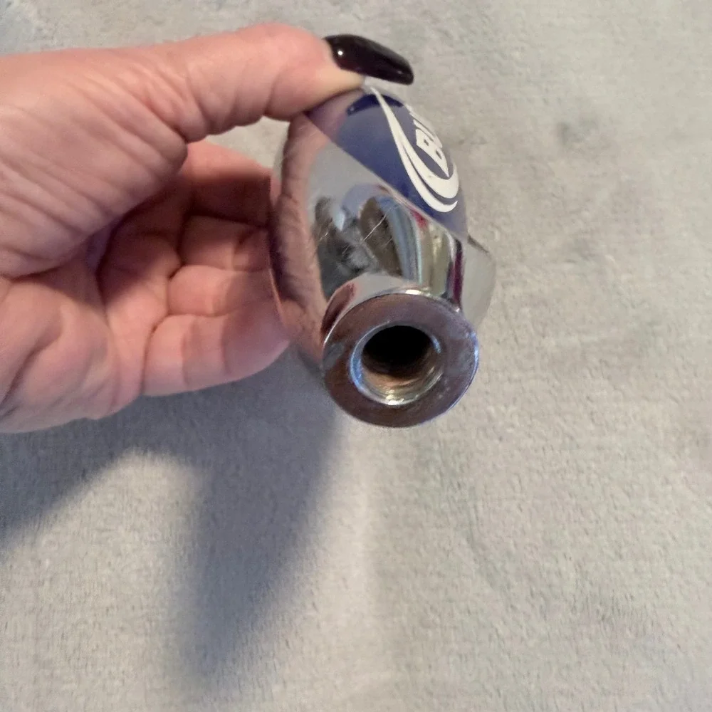 Vintage Bud Light Beer Tap Handle Blue Chrome 7